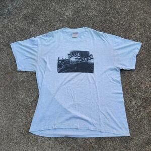 Vtg 90s THE BLUE RAVENS Car Roadster Tunnel Graphic Indie Rock Band Tee Shirt XL